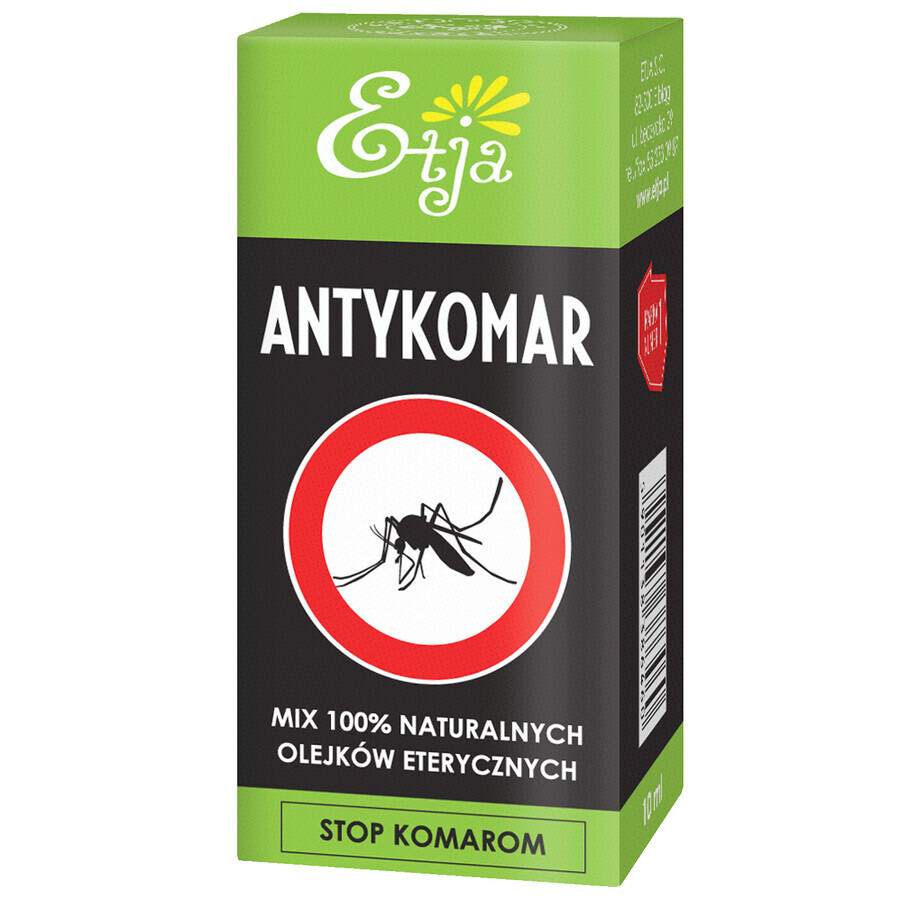 Etja Antykomar, mélange d'huiles essentielles naturelles anti-moustiques, 10 ml