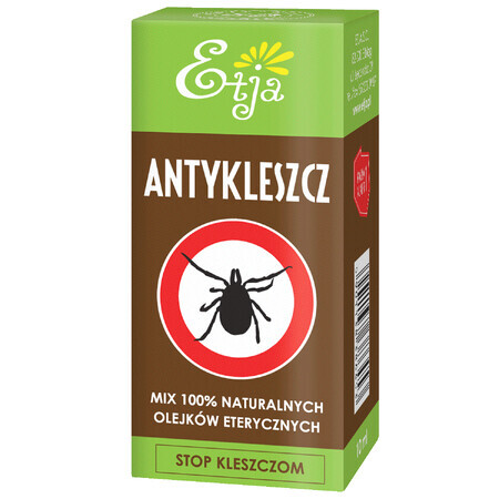 Etja Anticleszcz, un mélange d'huiles essentielles naturelles contre les tiques, 10 ml