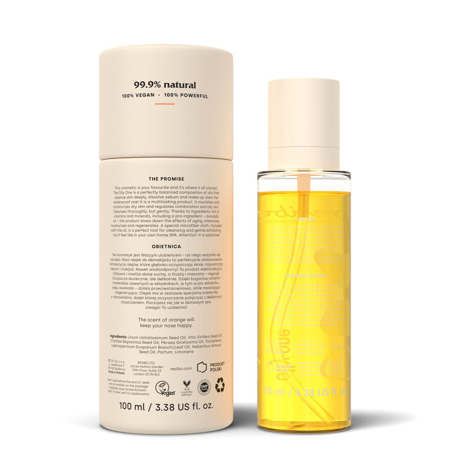 Resibo Oily One, huile démaquillante, 100 ml