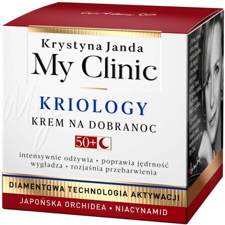 Janda My Clinic Kriology 50+, crème de nuit pour le visage, 50 ml