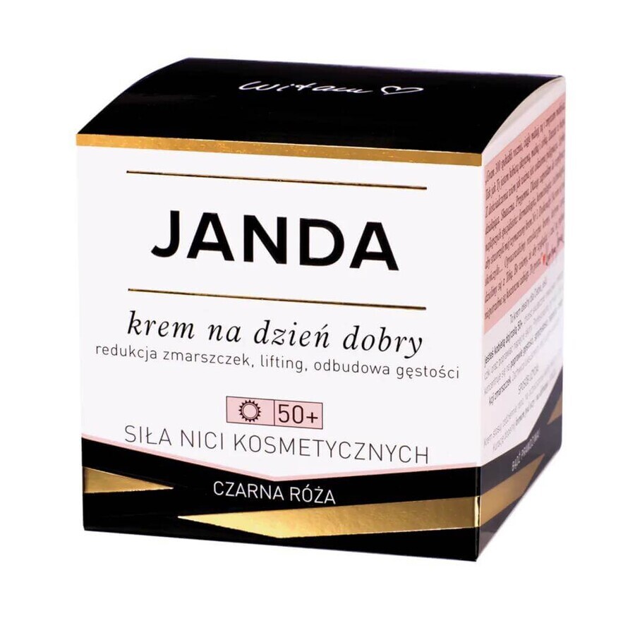 Janda Strength of Cosmetic Threads 50+, cremă de zi, trandafir negru, 50 ml