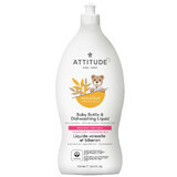 Attitude Sensitive Skin Baby, biberon et liquide vaisselle naturels pour bébés, 700 ml