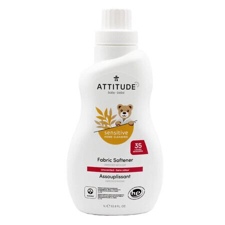 Attitude Sensitive Skin Baby, adoucissant doux pour tissus d'enfants, 1 l