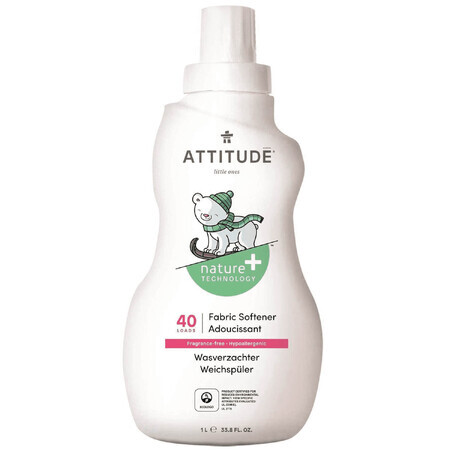 Attitude, adoucissant pour vêtements de bébé, sans parfum, 1 l