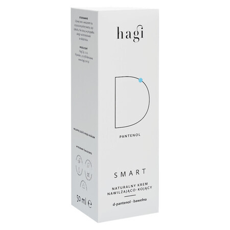 Hagi Smart D, cremă naturală hidratantă și calmantă cu D-pantenol, 50 ml