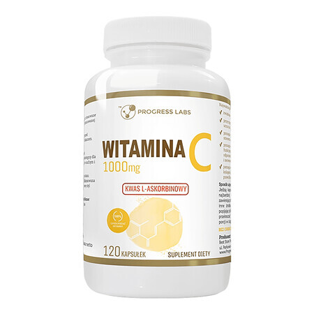 Progress Labs Vitamine C 1000 mg, 120 gélules