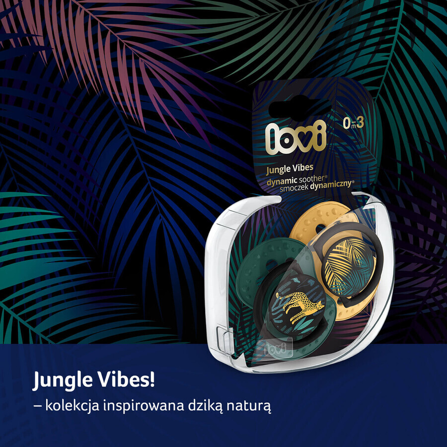 Lovi, manechin, silicon, dinamic, Jungle Vibes Boy, 22/902, 3-6 luni, 2 bucăți