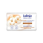 Luxja Creamy &amp; Soft, savon en barre crémeux, apaisant, lait de coton et provitamine B5, 90 g