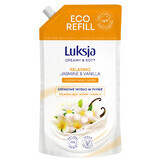 Luxja Creamy &amp; Soft, savon liquide crémeux, relaxant, jasmin et vanille, stock, 900 ml