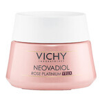 Vichy Neovadiol Rose Platinium, Crème lissante pour les yeux à la rose pour les peaux matures, 15 ml