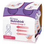 Nutridrink Protein Omega 3, préparation nutritionnelle, saveur croustillante mangue-pêche, 4 x 125 ml