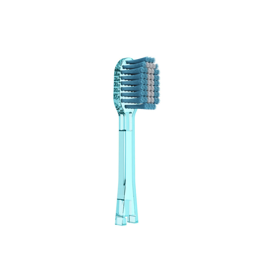 Ionickiss, embouts de remplacement pour brosse à dents sonic, bleu, extra doux, 2 pièces