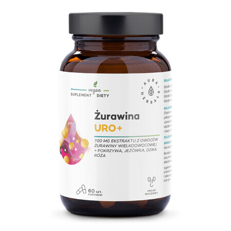 Aura Herbals Arándano Uro+, 60 cápsulas