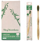 Hey Bamboo, brosse &#224; dents, bambou, moyenne, 1 pi&#232;ce