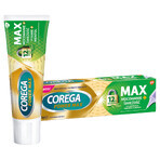 Corega Power Max Fixation + Freshness, Fixiercreme für Zahnprothesen, Doppelminze, 40 g