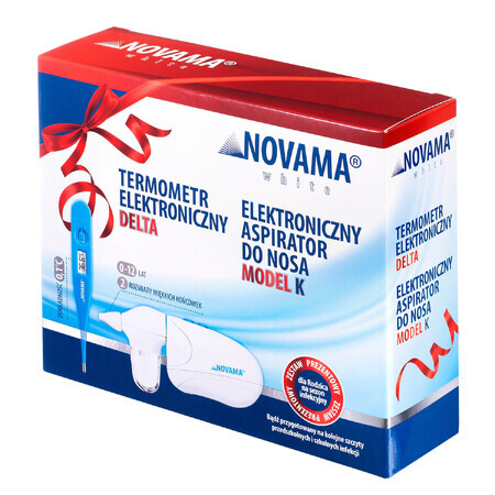 Novama White K set, aspirateur nasal électronique pour enfants + Delta, thermomètre électronique