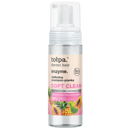 Tolpa Dermo Hair Enzyme Soft Clean, șampon spumă delicată, 150 ml