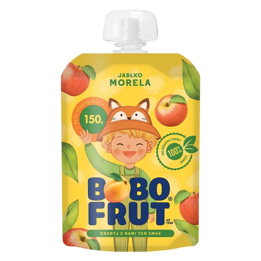 Bobo Frut Mousse di frutta in tubetto, mela-mora, 1-3 anni, 150 g