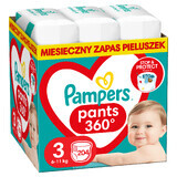 Pampers Pants, Windeln, Größe 3, 6-11 kg, 204 Stück