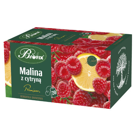 Bi Fix Premium framboise avec citron, thé aux fruits, 2 g x 20 sachets