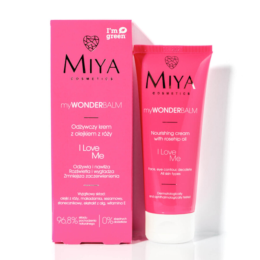 Set Miya My Wonder, tonique anti-âge BEAUTY.lab au rétinol végétal 2%, 150 ml + myWONDERBALM I love me, crème nourrissante pour le visage à l'huile de rose, 75 ml