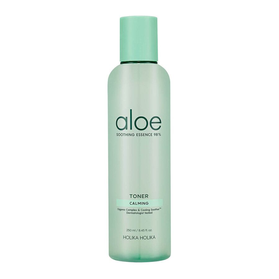 Holika Holika, Aloe 98% Soothing Essence, tonique pour le visage, 250 ml