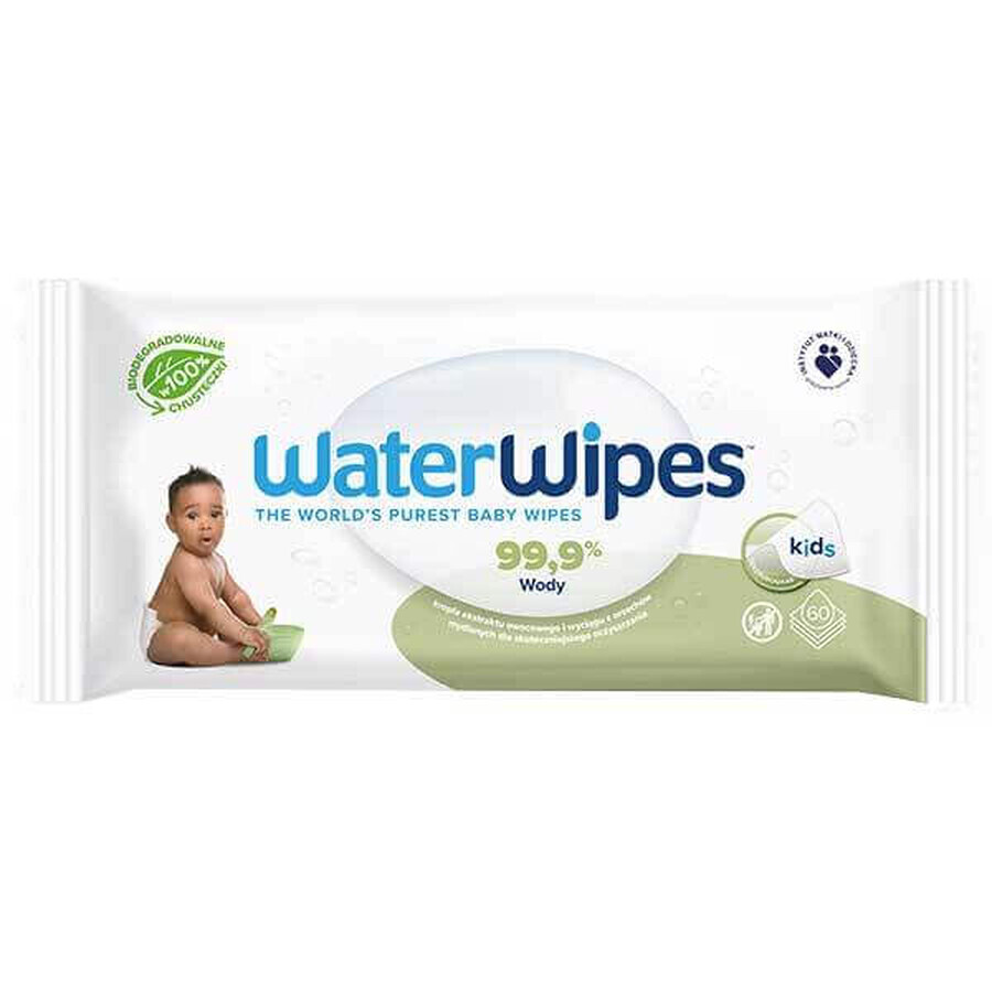 WaterWipes Soapberry Kids Bio, wet wipes, water with soap extract, from birth, 12 x 60 pieces