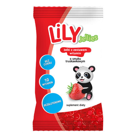 Lily Jellies, gelées avec vitamine set, goût fraise, 30 g