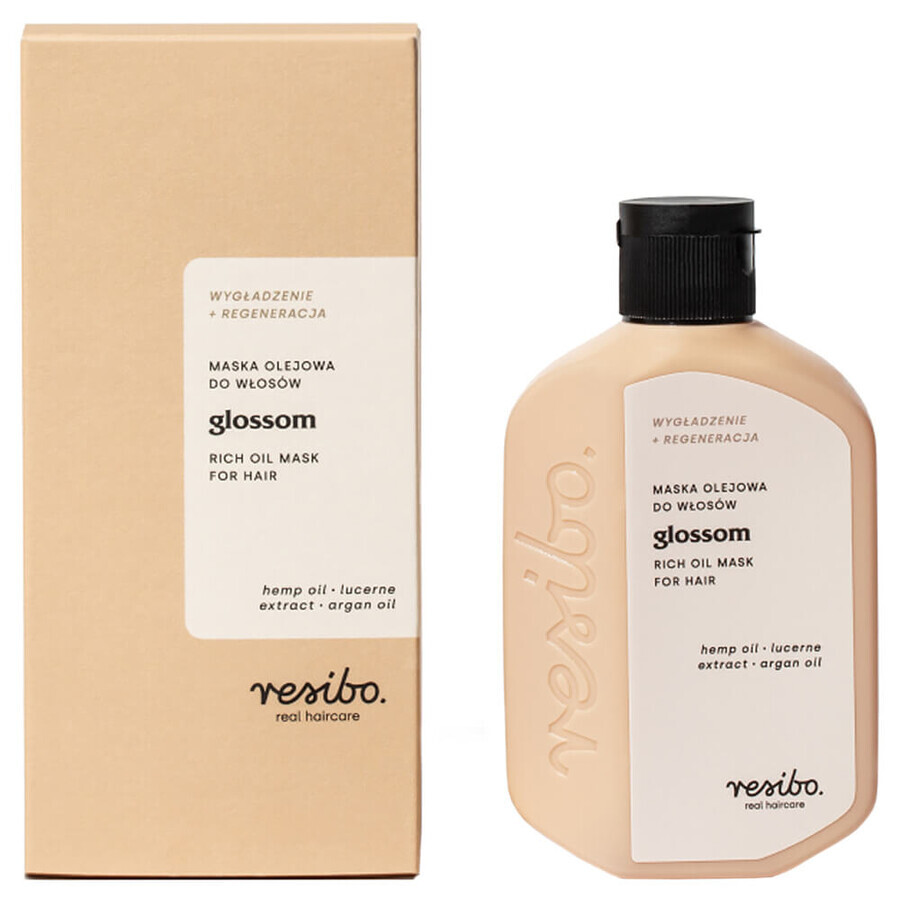 Resibo Glossom, masque à l'huile pour les cheveux, 100 ml