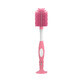 Dr Brown&#39;s, brosse &#224; nettoyer les biberons avec des poils en silicone, rose, 1 pi&#232;ce