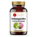 Yango Ashwagandha with Red Clover, 90 capsules