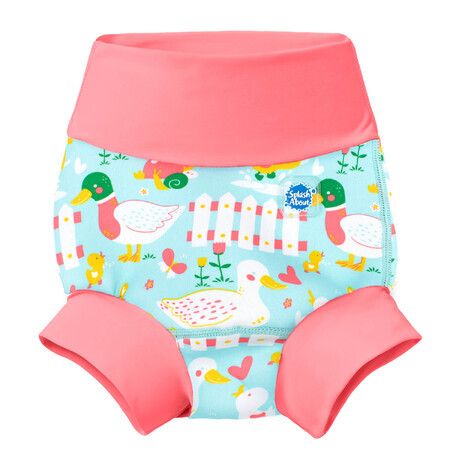 Splash About, Happy Nappy, pañal para nadar, patitos, 2-3 años, talla XXL, 1 unidad