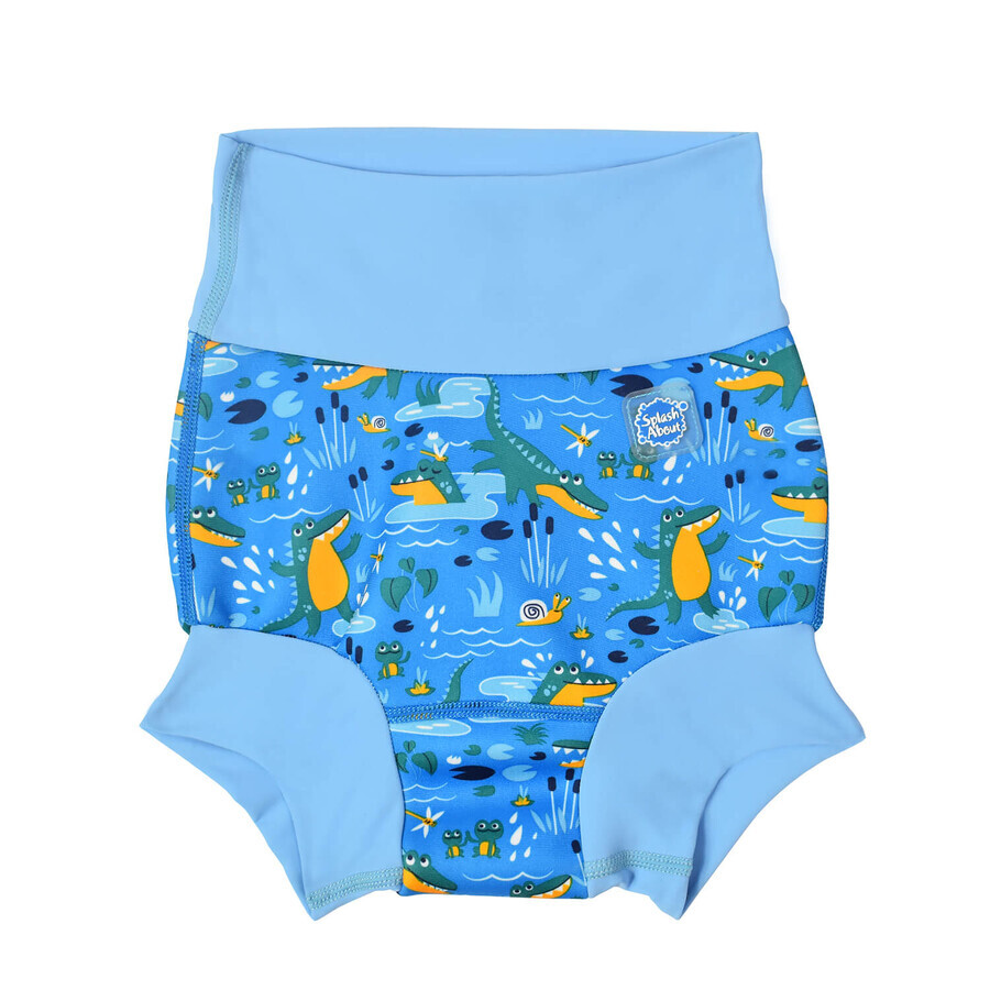 Splash About, Happy Nappy, pañal de baño, Cocodrilos, 1-2 años, talla XL, 1 unidad