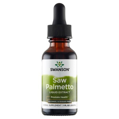 Swanson Saw Palmetto Liquid Extract, saw palmetto, 29.6 ml