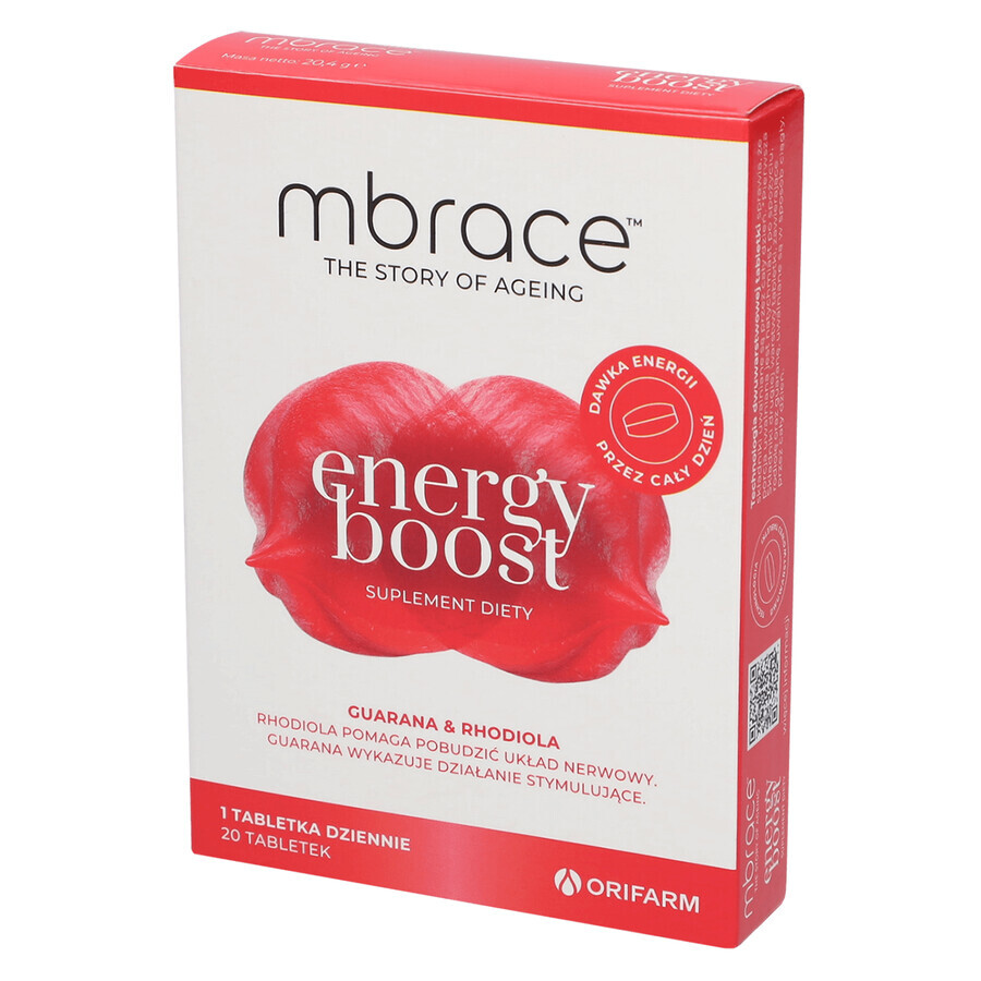 Mbrace Energy Boost, 20 comprimés