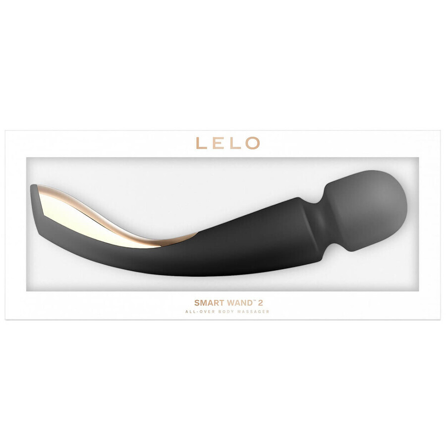 Lelo Smart Wand 2 Medium Black, masseur corporel, moyen, noir