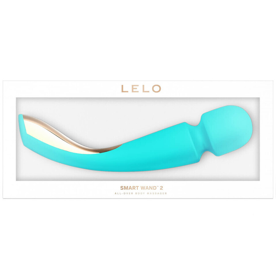 Lelo Smart Wand 2 Medium Ocean Blue, masseur corporel, moyen, bleu