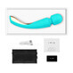 Lelo Smart Wand 2 Medium Ocean Blue, masseur corporel, moyen, bleu