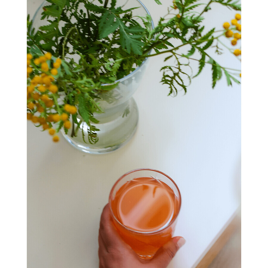 Delicate.bio Sourdough de sfeclă roșie de aur cu turmeric, ghimbir și lămâie Bio, 700 ml