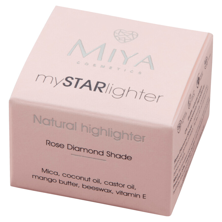 Miya mySTARlighter, crème surligneur naturelle, Rose Diamond, 4 g