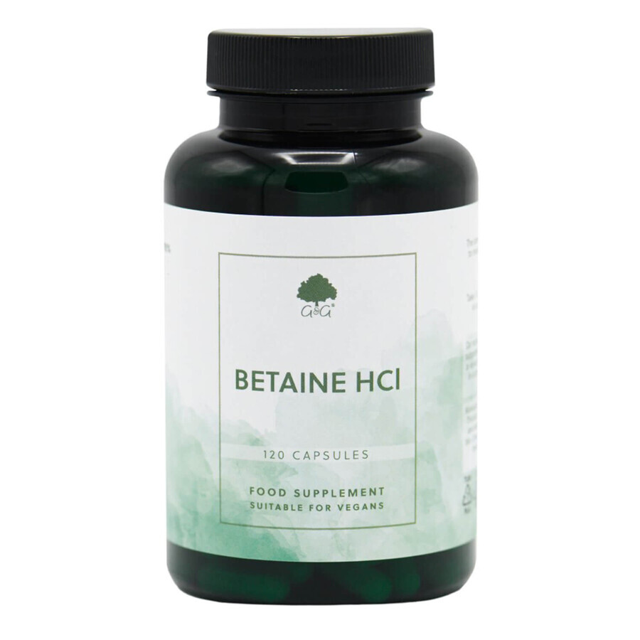 G&amp;G betaïne HCl, 120 capsules