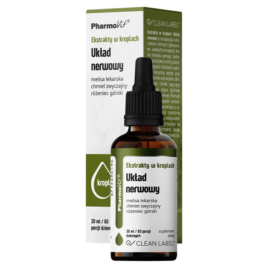 PharmoVit Extracts in drops Nervous system, 30 ml