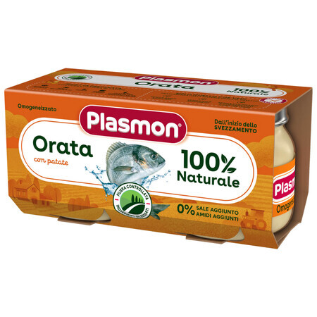 Plasmon Lunch morue avec pommes de terre, après 6 mois, 2 x 80 g