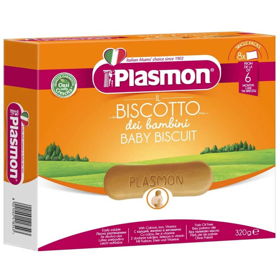 Biscuits pour bébés Plasmon, après 6 mois, 320 g