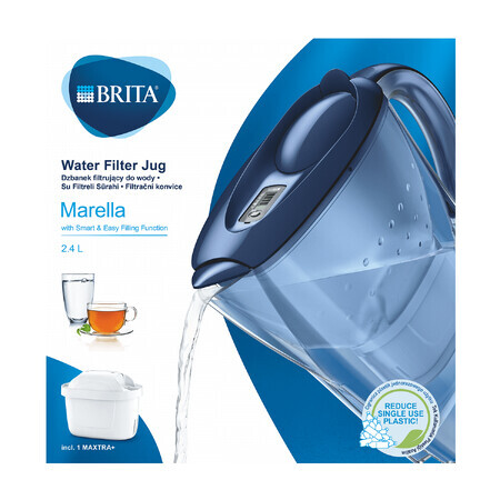 Brita Marella, carafe filtrante, bleu foncé, 2,4 l