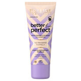 Eveline Cosmetics Better Than Perfect, fond de teint hydratant et couvrant, n° 02, vanille claire, 30 ml