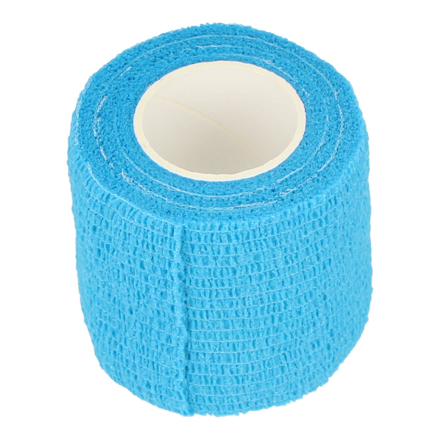 Dr Beck, Bandage cohésif non tissé, non tissé, bleu clair, 5 cm x 4,5 m