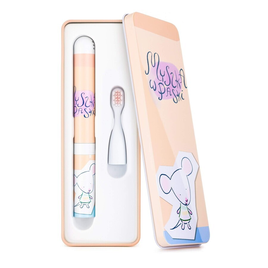 Vitammy Smile Sonic Toothbrush for Kids MiniMini+ Striped Mouse 3 Years and Up 1pc