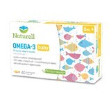 Naturell Omega-3 Baby, pour les nourrissons de plus de 6 mois, 40 capsules détachables