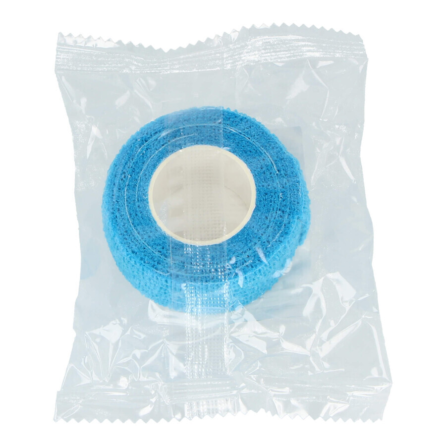 Dr Beck Non-Woven Cohesive Bandage Light Blue 2.5cm x 4.5m